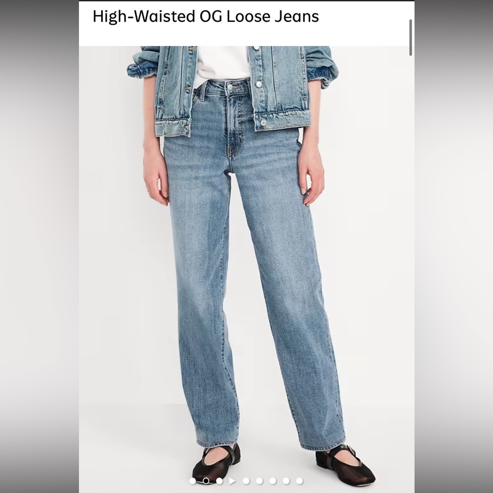 Old Navy Light Blue Straight Leg Jeans
